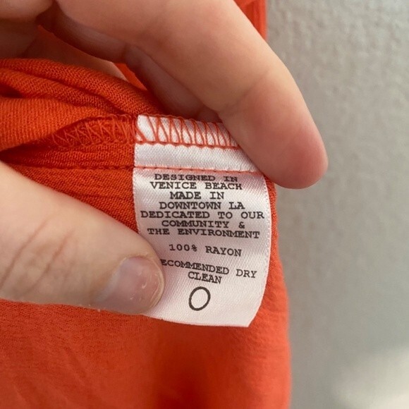 Flynn Skye Coral Orange Strapless Wrap Maxi Dress - Size Medium - EUC - Picture 9 of 9